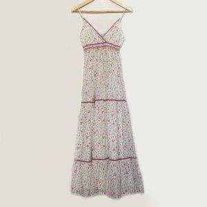 Gerard Darel Floral Silk Blend Maxi Dress